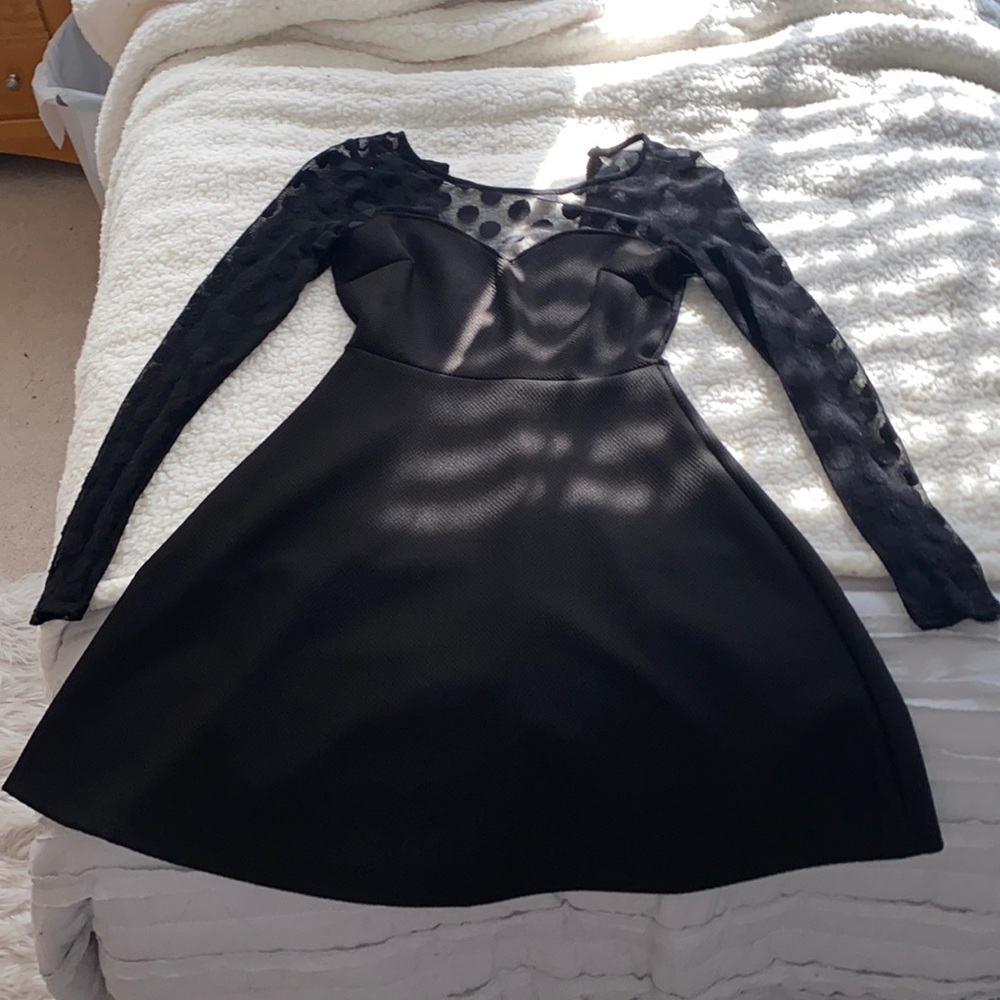 Black skater dress